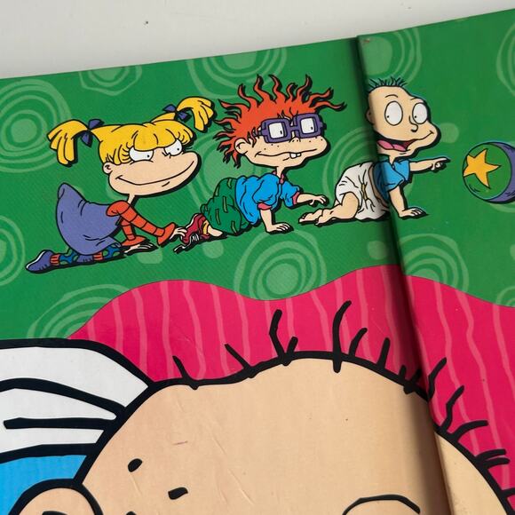 Vintage 1998 Rugrats Nickelodeon 1.5" Metal 3 Ring Binder Tommy Pickles - Picture 2 of 6
